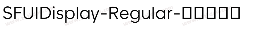 SFUIDisplay-Regular字体转换
