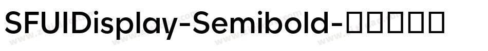 SFUIDisplay-Semibold字体转换