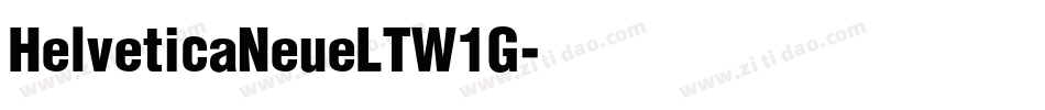 HelveticaNeueLTW1G字体转换