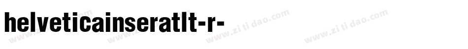 helveticainseratlt-r字体转换
