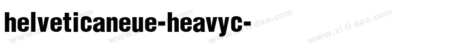 helveticaneue-heavyc字体转换