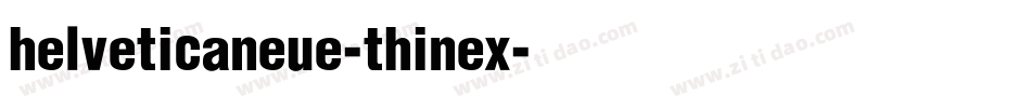 helveticaneue-thinex字体转换