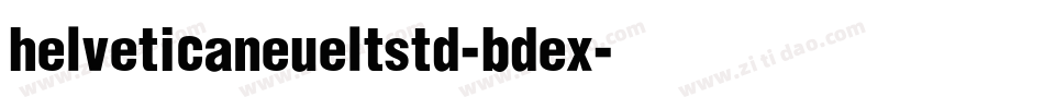 helveticaneueltstd-bdex字体转换