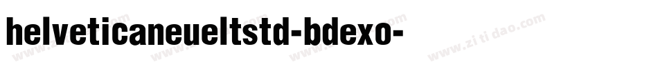 helveticaneueltstd-bdexo字体转换