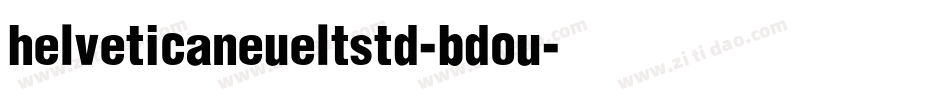 helveticaneueltstd-bdou字体转换