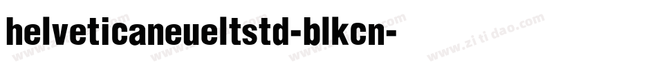 helveticaneueltstd-blkcn字体转换