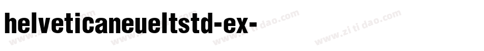 helveticaneueltstd-ex字体转换