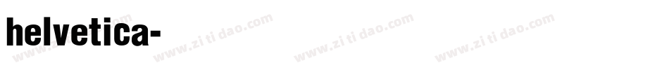 helvetica字体字体转换
