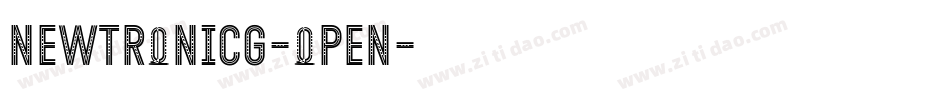 NewtronICG-Open字体转换