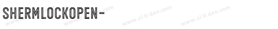 ShermlockOpen字体转换