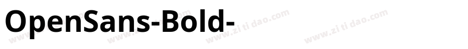 OpenSans-Bold字体转换
