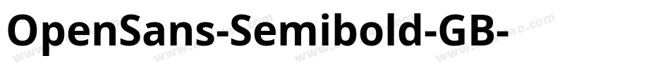 OpenSans-Semibold-GB字体转换