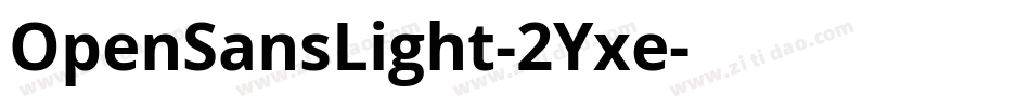 OpenSansLight-2Yxe字体转换