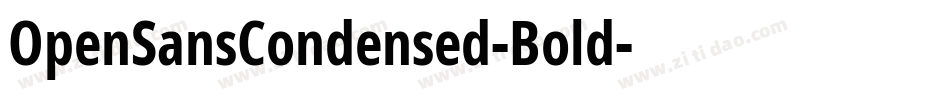 OpenSansCondensed-Bold字体转换
