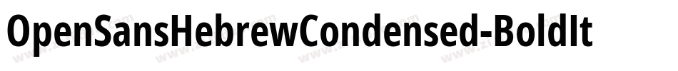 OpenSansHebrewCondensed-BoldItalic字体转换