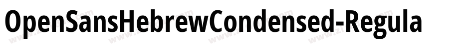 OpenSansHebrewCondensed-Regular字体转换