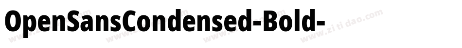 OpenSansCondensed-Bold字体转换