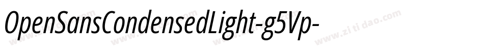 OpenSansCondensedLight-g5Vp字体转换
