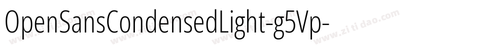 OpenSansCondensedLight-g5Vp字体转换