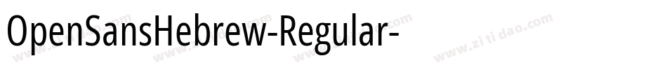 OpenSansHebrew-Regular字体转换