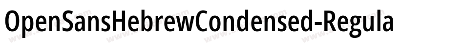 OpenSansHebrewCondensed-Regular字体转换