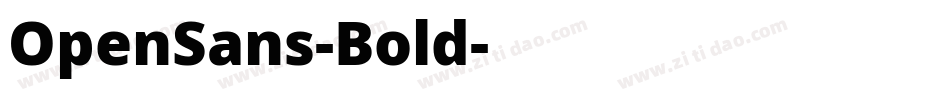 OpenSans-Bold字体转换
