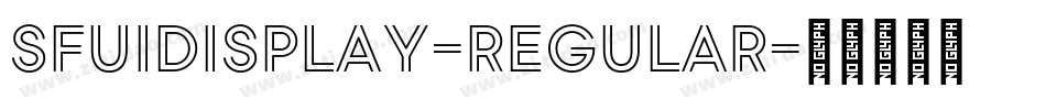 SFUIDisplay-Regular字体转换