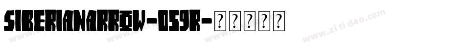 SiberiaNarrow-059r字体转换