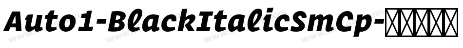 Auto1-BlackItalicSmCp字体转换 Auto1-BlackItalicSmCp字体转换