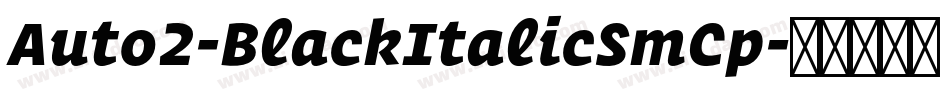 Auto2-BlackItalicSmCp字体转换 Auto2-BlackItalicSmCp字体转换