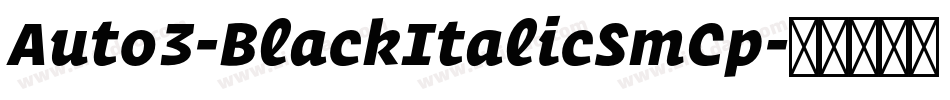 Auto3-BlackItalicSmCp字体转换 Auto3-BlackItalicSmCp字体转换