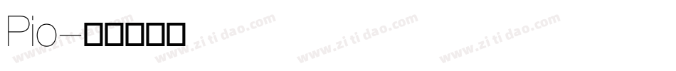 Pio字体转换