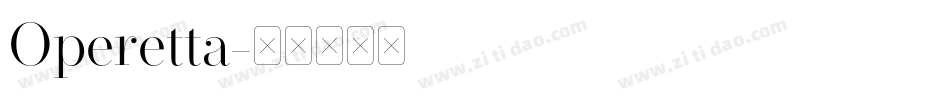 Operetta字体转换