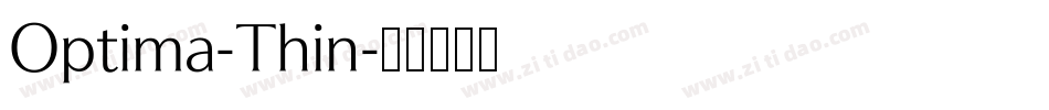 Optima-Thin字体转换