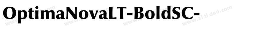 OptimaNovaLT-BoldSC字体转换
