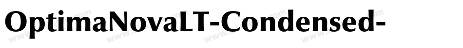 OptimaNovaLT-Condensed字体转换