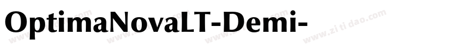 OptimaNovaLT-Demi字体转换