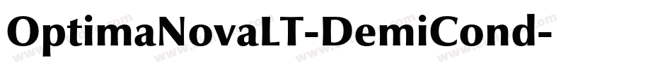 OptimaNovaLT-DemiCond字体转换