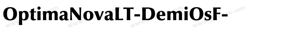 OptimaNovaLT-DemiOsF字体转换