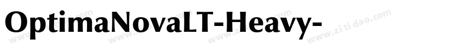 OptimaNovaLT-Heavy字体转换