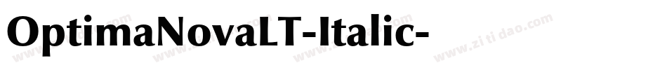 OptimaNovaLT-Italic字体转换