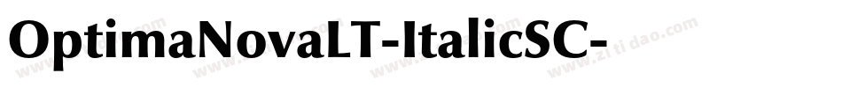 OptimaNovaLT-ItalicSC字体转换