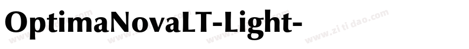 OptimaNovaLT-Light字体转换