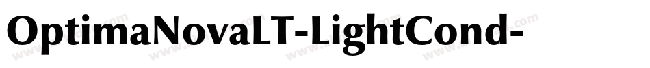 OptimaNovaLT-LightCond字体转换