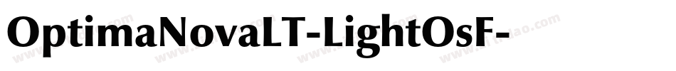 OptimaNovaLT-LightOsF字体转换