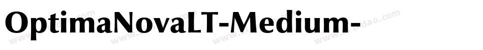 OptimaNovaLT-Medium字体转换