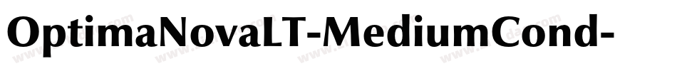 OptimaNovaLT-MediumCond字体转换