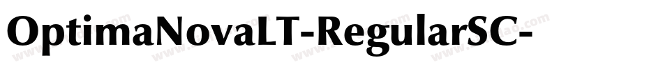OptimaNovaLT-RegularSC字体转换