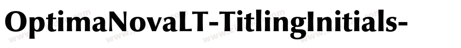 OptimaNovaLT-TitlingInitials字体转换
