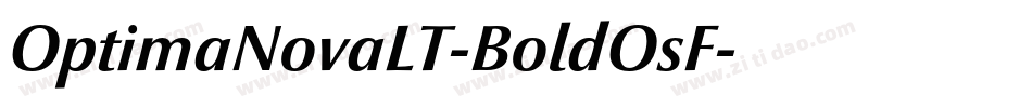 OptimaNovaLT-BoldOsF字体转换